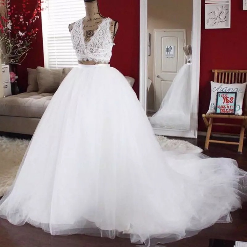 Ivory Tulle Wedding Skirt
